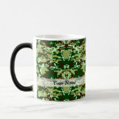 Groene camo magische mok (Links)