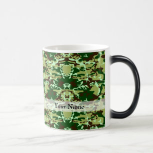 Groene camo magische mok