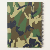 Groene Camo Planner Notitieboek (Achterkant)