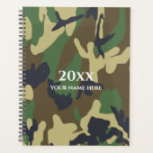 Groene Camo Planner Notitieboek (Voorkant)