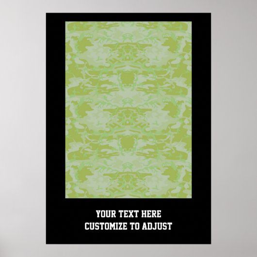 Groene camo poster (Voorkant)