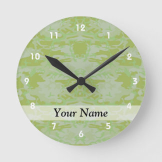 Groene camo ronde klok