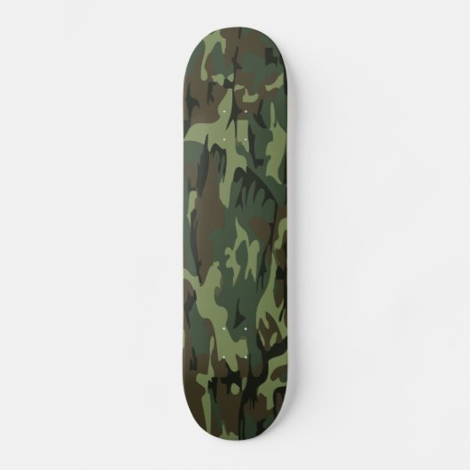 groene camo skateboard (Voorkant)