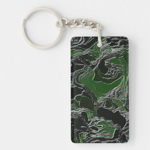 Groene Camo Sleutelhanger