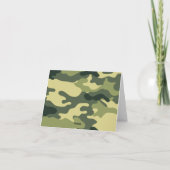 Groene Camouflage Bedankt Opmerking (Achterkant)