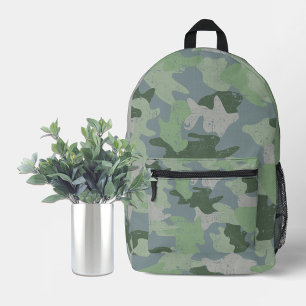 Groene camouflage bedrukte rugzak