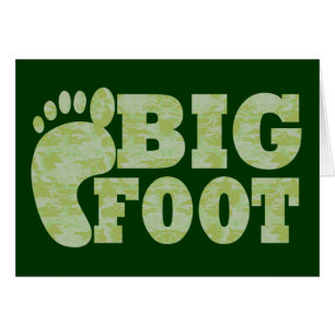 Groene camouflage Bigfoot tekst