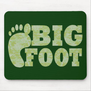 Groene camouflage Bigfoot tekst Muismat