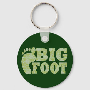 Groene camouflage Bigfoot tekst Sleutelhanger