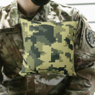 Groene Camouflage Kussen