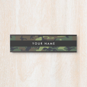 Groene camouflage, leger, leger deurbordje
