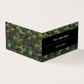 Groene camouflage, leger, leger visitekaartjes (Buitenkant)