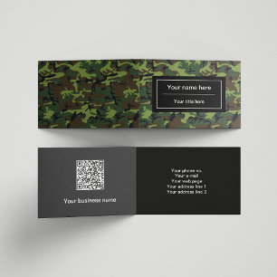 Groene camouflage, leger, leger visitekaartjes