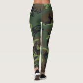 Groene camouflage leggings (Achterkant)
