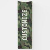 Groene Camouflage Militaire VS Service Party Banne Spandoek (Verticaal)