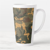Groene camouflage patroon  2020 latte mok (Rechts)