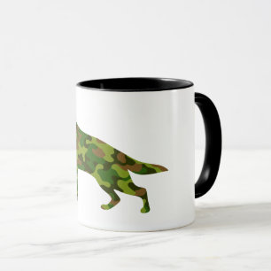 Groene camouflage van het Duitse Shepard-leger Mok