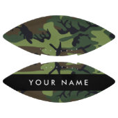 Groene camouflagepatroon, Jouw naam, personalisere American Football (Panelen)