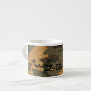 Groene camouflagepatroon vintage 2020 espresso kop