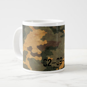 Groene camouflagepatroon vintage 2020 extra grote beker