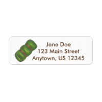 Groene Camp Camper Slaap Bag Roll Labels