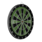 Groene Canvas Textuur Dartbord (Voorkant Links)