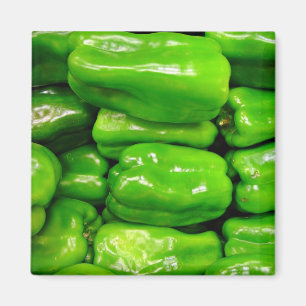 groene capsicum, vers magneet
