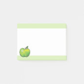 Groene Cartoon Apple Fruit Illustration Post-it® Notes (Voorkant)