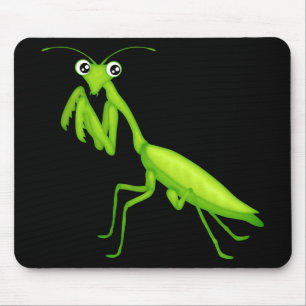 Groene Cartoon biddend Mantis Mousepad Muismat