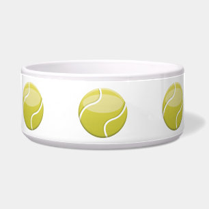 Groene Cartoon Tennisballen Illustratie Voerbakje