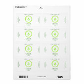 Groene CBD-olielabels Etiket (Full Sheet)