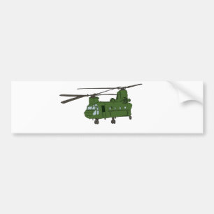 Groene CH-47 Chinese militaire helikopter Bumpersticker