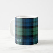Groene Check geruite rustieke Custom Campbell Tart Koffiemok (Voorkant links)