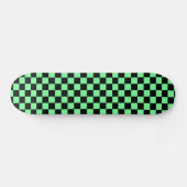 Groene Checkers Skateboard Deck (Horizontaal)