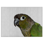 Groene Cheeked Conure Snijplank (Voorkant)