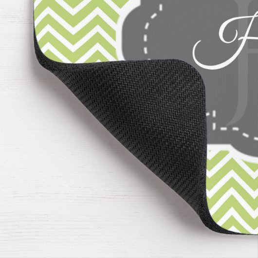 Groene Chevron Aangepaste Muismat (Hoek)