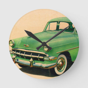 Groene Chevy uit de jaren vijftig Ronde Klok