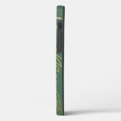 Groene Chic Gold Leaf-achtergrond Case-Mate iPhone Case (Achterkant / Links)