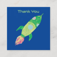 Groene Childish Space Rocket