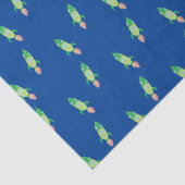 Groene Childish Space Rocket Tissuepapier (Detail)