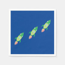 Groene Childish Space Rockets