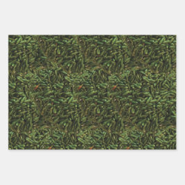 Groene Chili Pepper Patroon Inpakpapier Vel