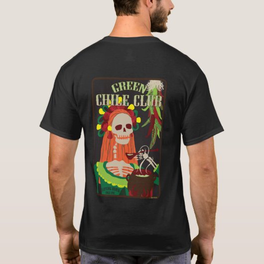 groene chili t-shirt (Achterkant)