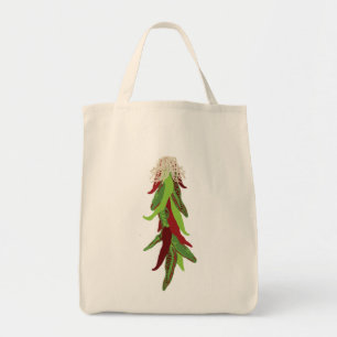 groene chili tote bag