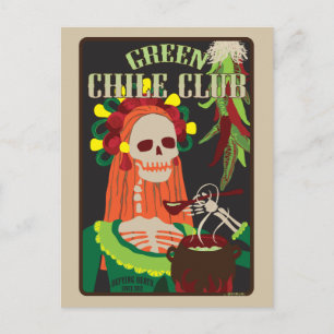 groene chilisclub briefkaart