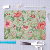Groene Chinese Bloemen Decoupage Tissue Paper Tissuepapier (Craft)