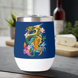 Groene Chinese draak Koi