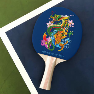 Groene Chinese Draak Koi Tafeltennisbatje