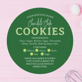 Groene Chocolade Cookies Cottage Law Sticker