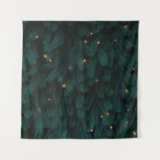 GROENE CHRISTMAS TREE MET LICHTEN WANDKLEED (Voorkant)